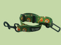 Car Seatbelt / Green Forest