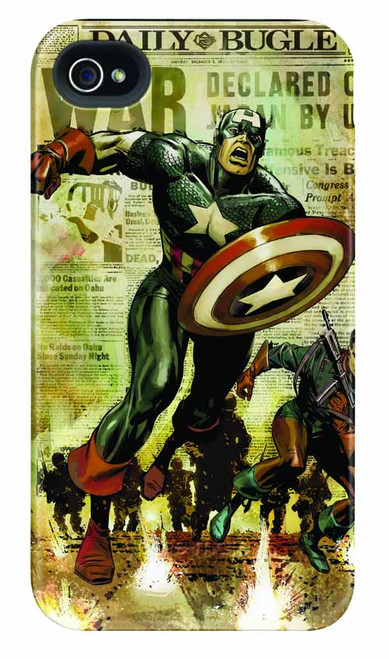 Captain America Newsreel iPhone 4/4S Barely There Case -- DEC111902