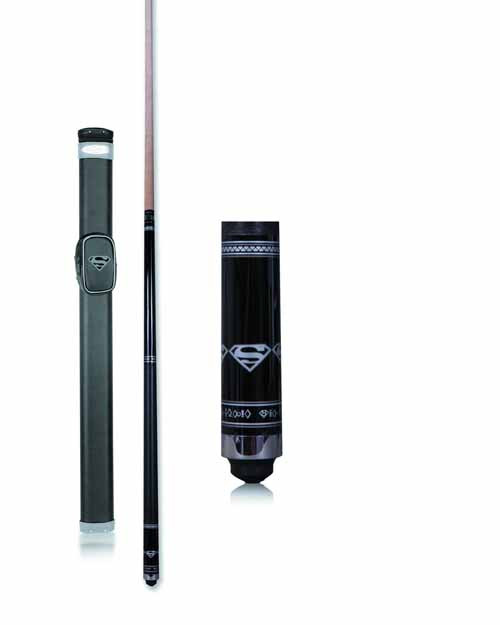 Superman Black Pool Cue -- DEC130369 Superman Black Pool Cue -- DEC130369