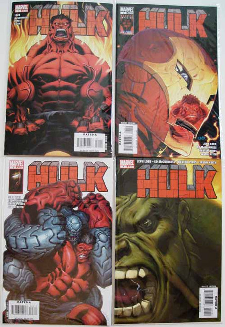 Hulk 1, 2, 3, 4 Set Lot Loeb McGuinness Iron Man She-Hulk -- COMIC00000048 Hulk 1, 2, 3, 4 Set Lot Loeb McGuinness Iron Man She-Hulk -- COMIC00000048
