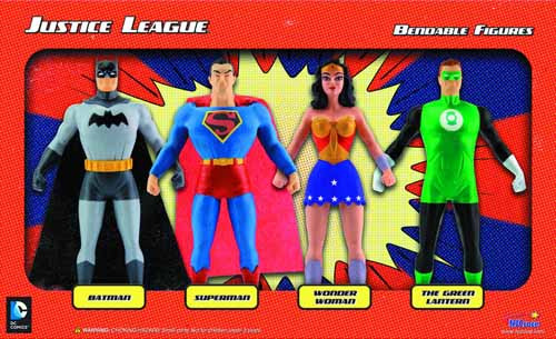 Justice League Bendable Figure Box Set -- Batman Superman -- DEC132177