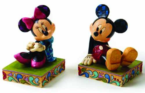 Disney Traditions Mickey/Minnie Bookends -- DEC112033 Disney Traditions Mickey/Minnie Bookends -- DEC112033