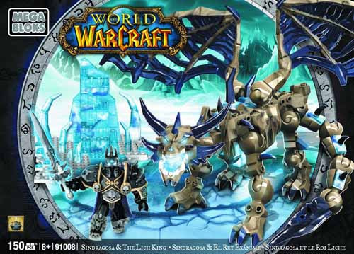Mega Bloks World of WarCraft WOW Arthas & Sindragosa Set -- JUN121894