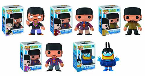 Pop Rocks Beatles Vinyl Figure 5 Piece Assortment -- JUN122077