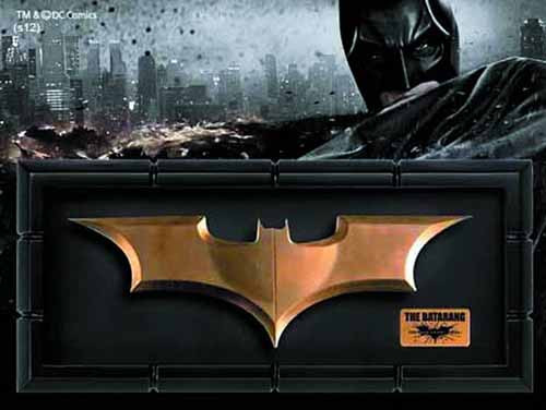 Dark Knight Rises Batarang Replica--Batman Noble Collection -- MAR131977