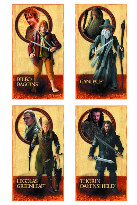 Hobbit 3-3/4 In Action Figure Box Set Case -- J R R Tolkien -- FEB131604