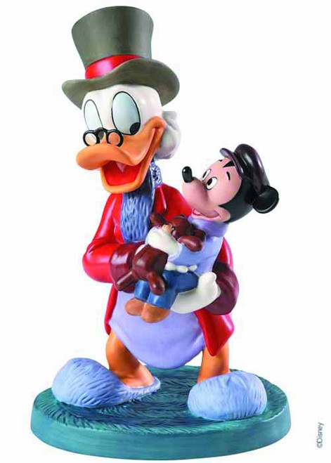 Disney WDCC Scrooge Mcduck & Tiny Tim Statue -- FEB131655