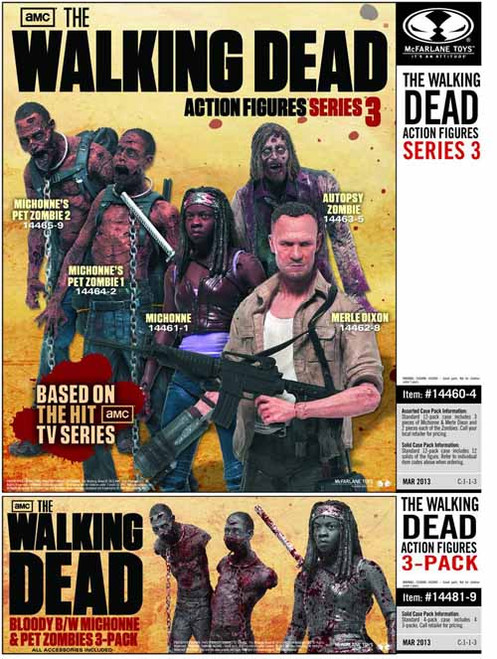 Walking Dead TV Series 3 Merle Dixon Action Figure Case -- JAN130622