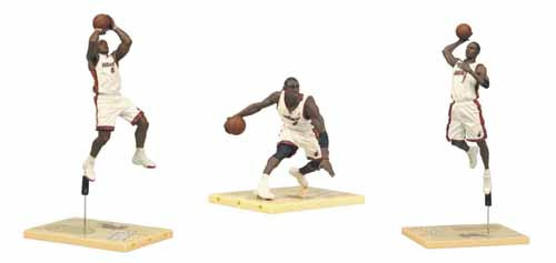 TMP NBA Miami Heat Championship Action Figure 3-Pack Case -- SEP121734