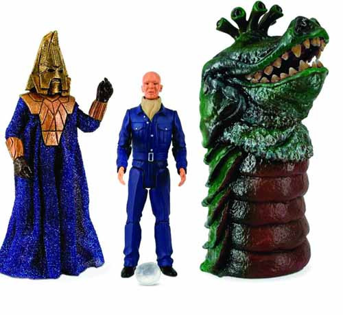 Doctor Who Enemies Of The 3rd Doctor Action Figure Set -- DEC121730 Doctor Who Enemies Of The 3rd Doctor Action Figure Set -- DEC121730