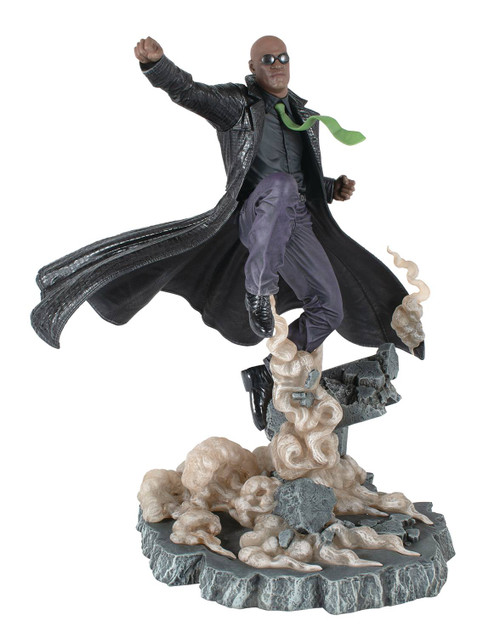 The Matrix Gallery DLX Morpheus PVC Statue Diamond Select OCT232323 STL296886