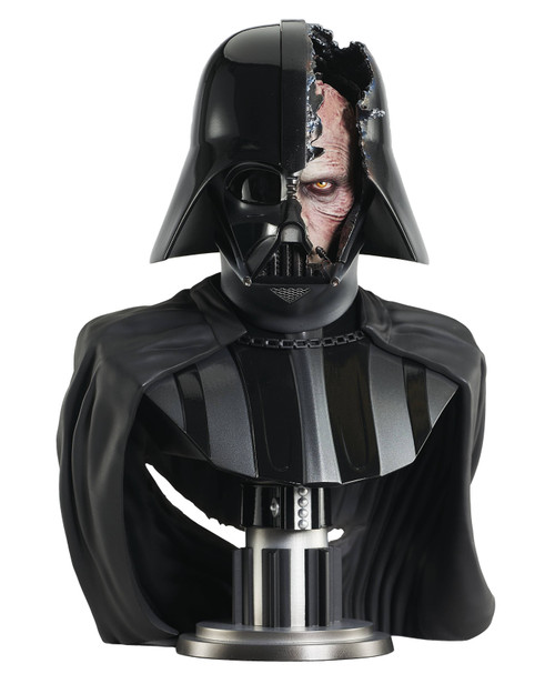 Star Wars Legends 3D Obi-Wan Darth Vader 1/2 Scale Bust Diamond Select JUL232415 STL284579