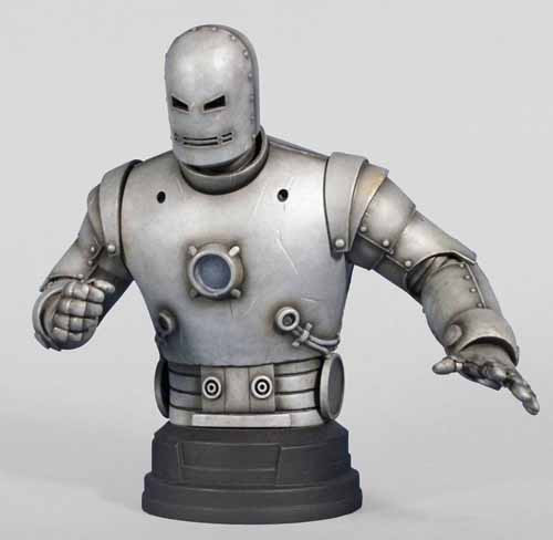 Gentle Giant Iron Man Classic Silver Mini-Bust -- Avengers -- AUG121852 Gentle Giant Iron Man Classic Silver Mini-Bust -- Avengers -- AUG121852