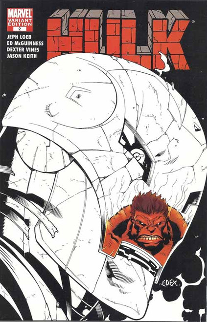Hulk 2 -- Mcguinness Sketch Variant -- Red Hulk Iron Man Jeph Loeb -- COMIC00000134 Hulk 2 -- Mcguinness Sketch Variant -- Red Hulk Iron Man Jeph Loeb -- COMIC00000134