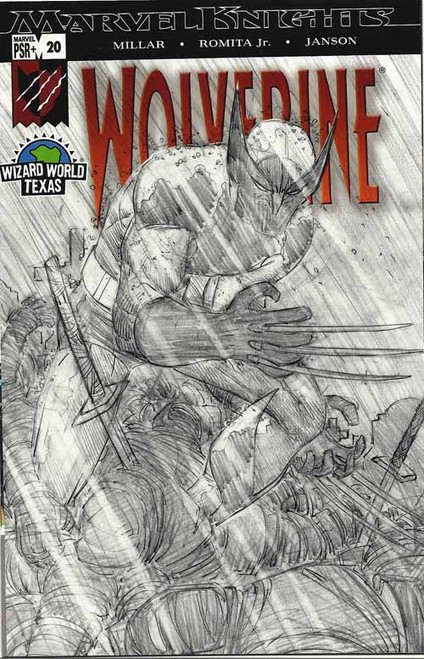 Wolverine 20 John Romita Jr Sketch Variant Wizard World Texas Millar -- COMIC00000147 Wolverine 20 John Romita Jr Sketch Variant Wizard World Texas Millar -- COMIC00000147