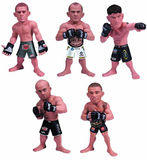 UFC ROUND5 フィギュア ライト級 ファイター 6体セット Round 5 UFC MMA Limited Edition Custom Bundle Lot