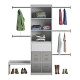 Grow With Me 69.89" W - 95.44" W Closet System Reach-In Sets