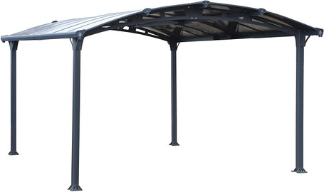 HG9161 Tucson Gazebo, 12' x 14', Gray/Bronze