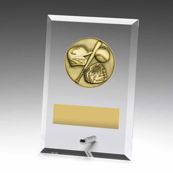 Glass Plaque Baseball