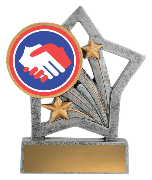 Flash Trophy Handshake 50mm Insert