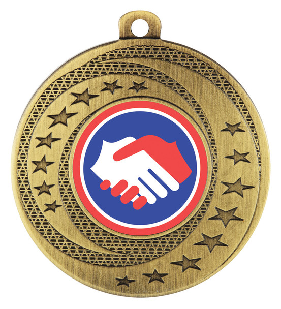 Wayfare Medal Handshake Gold
