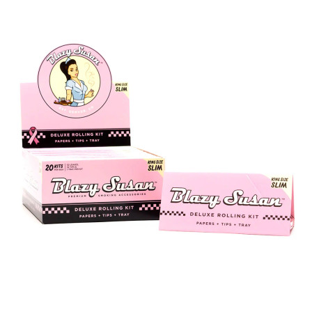 Blazy Susan King Slim Rolling Paper KIT