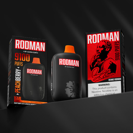 Rodman 9100 Puff Disposable 16ml (ct 10) / tot vol: 160ml