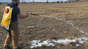 Foam tube in use Foam tube in use