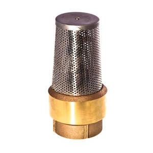 1 1/4" Brass Foot Valve MODEL #FVB1 1/4