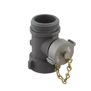 Forestry Plain Hose T with Cap and Chain MODEL # T-1.5NHNH