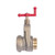 Brass hydrant gate valve with 2 1/2" inlet NST threads Brass hydrant gate valve with 2 1/2" inlet NST threads