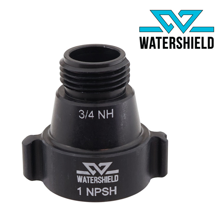 Watershield 1" NPSH x 3/4" GHT Cone Reducer - MODEL# WS-RE-10-75 NP-GHT