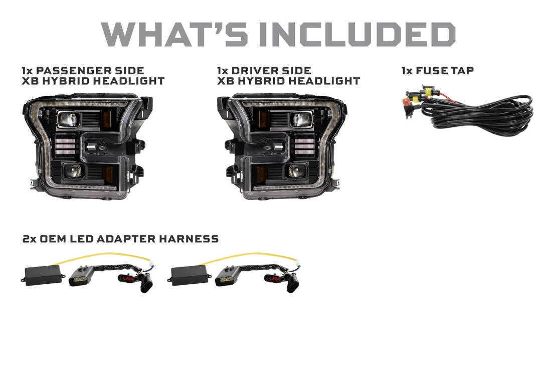 2015-2017 Ford F-150 | Morimoto XB Hybrid LED Headlights