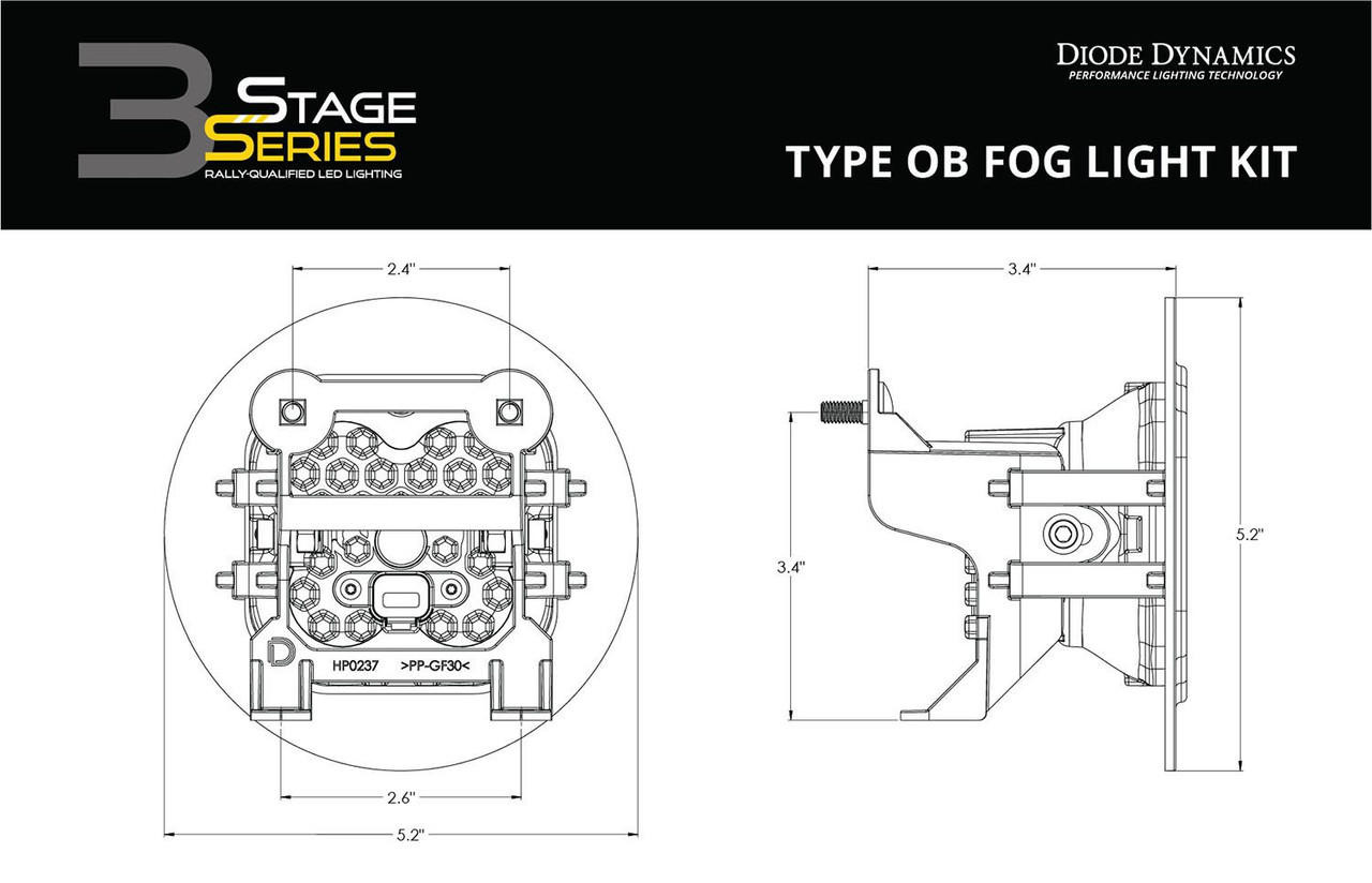 2013-2019 Subaru Outback | Diode Dynamics SS3 LED Fog Lights