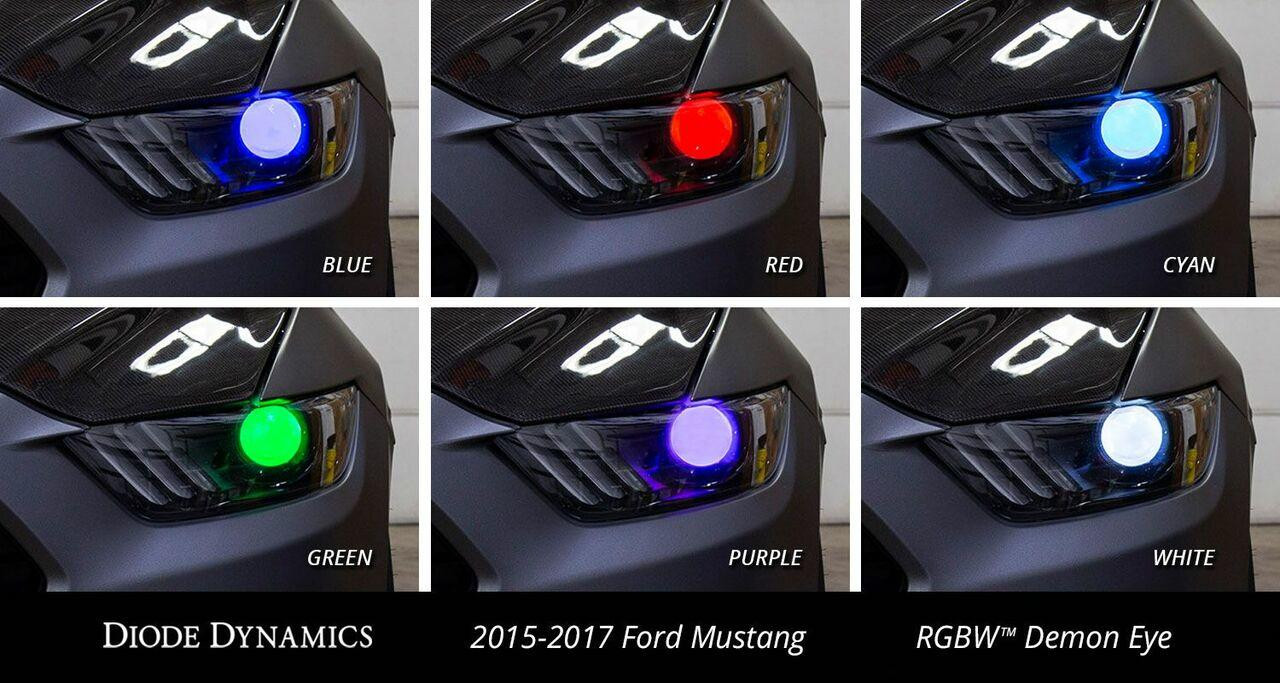 2015-2017 Ford Mustang Diode Dynamics RGB LED Demon Eyes