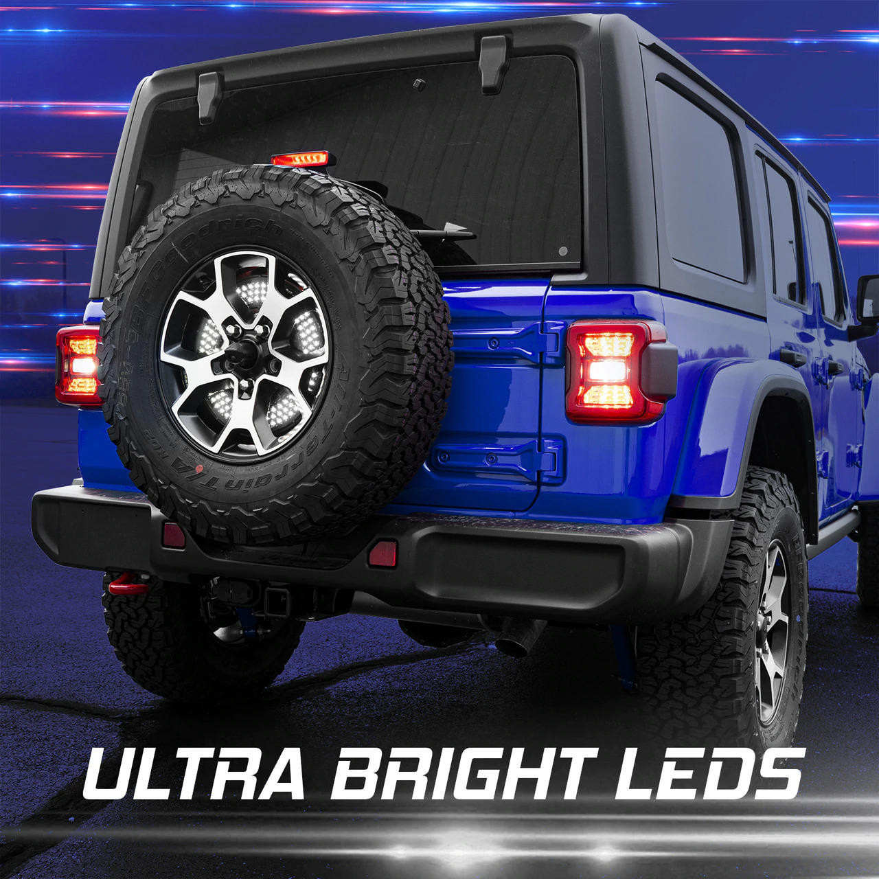 1997-2026 Jeep Wrangler | XKGlow 5th Wheel LED Brake & Reverse Light