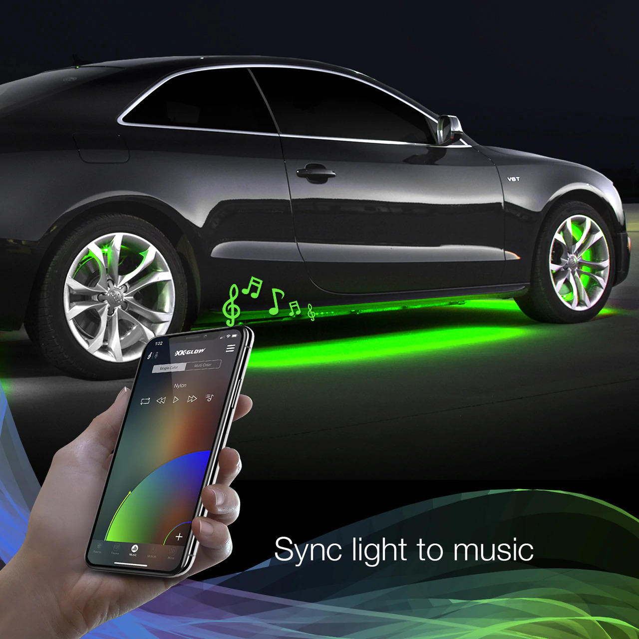XKGlow Bluetooth LED Wheel Lights