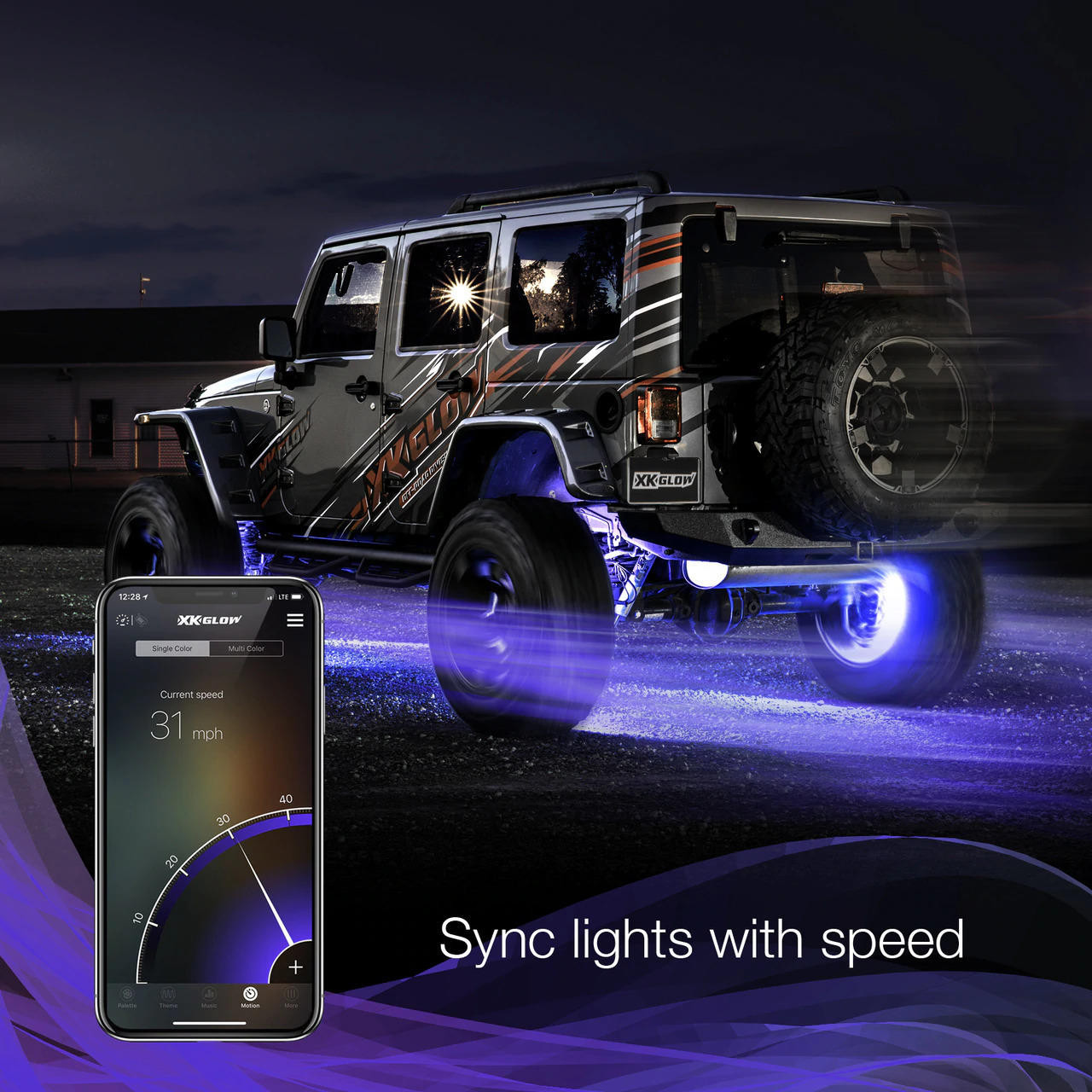 XKGlow Bluetooth LED Wheel Lights