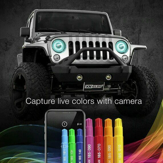 1997-2006 Jeep Wrangler XKGlow RGB LED Headlights