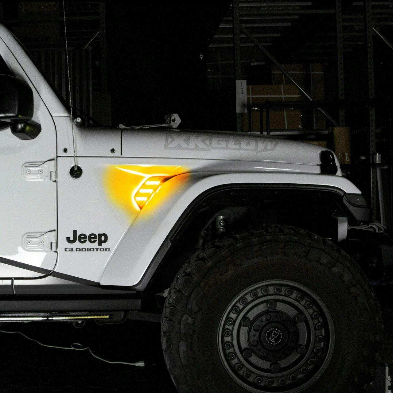 2018-2024 Jeep Wrangler | XKGlow RGB + Amber Fender Vent Lights