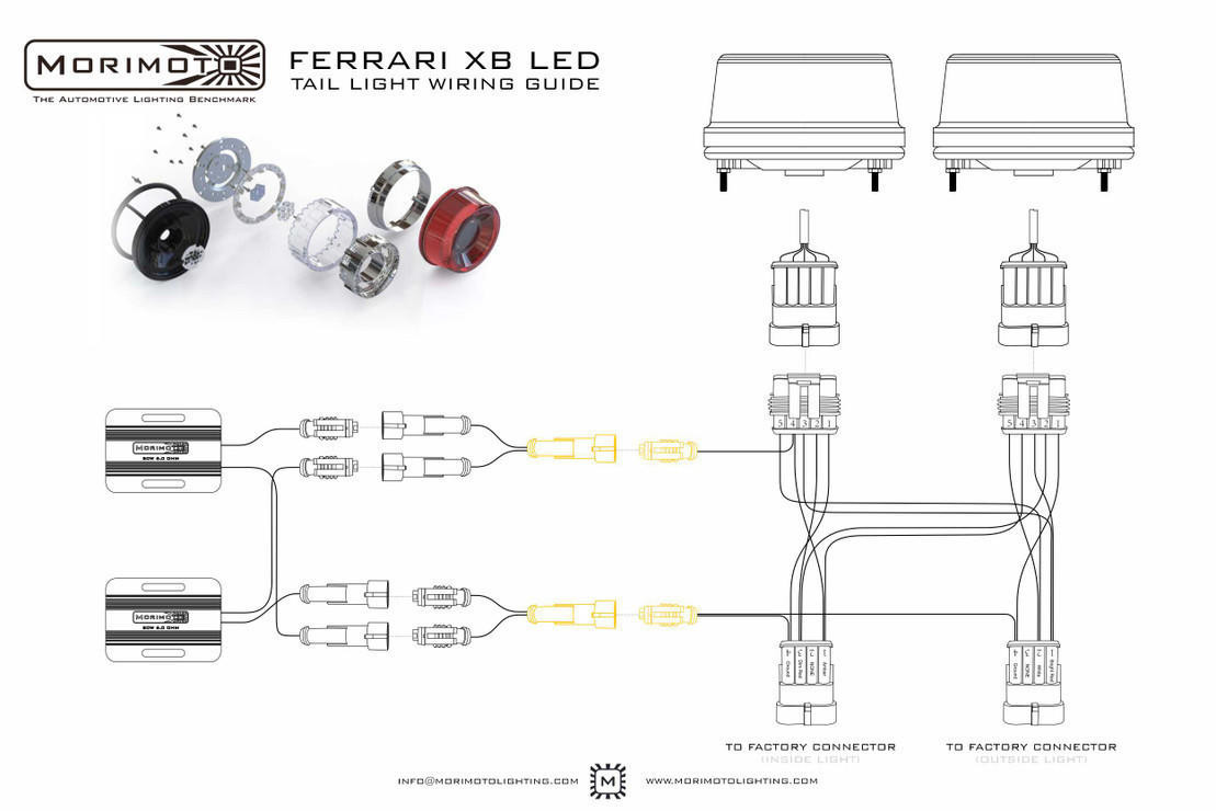 1995-1997 Ferrari F50 | Morimoto XB LED Tail Lights