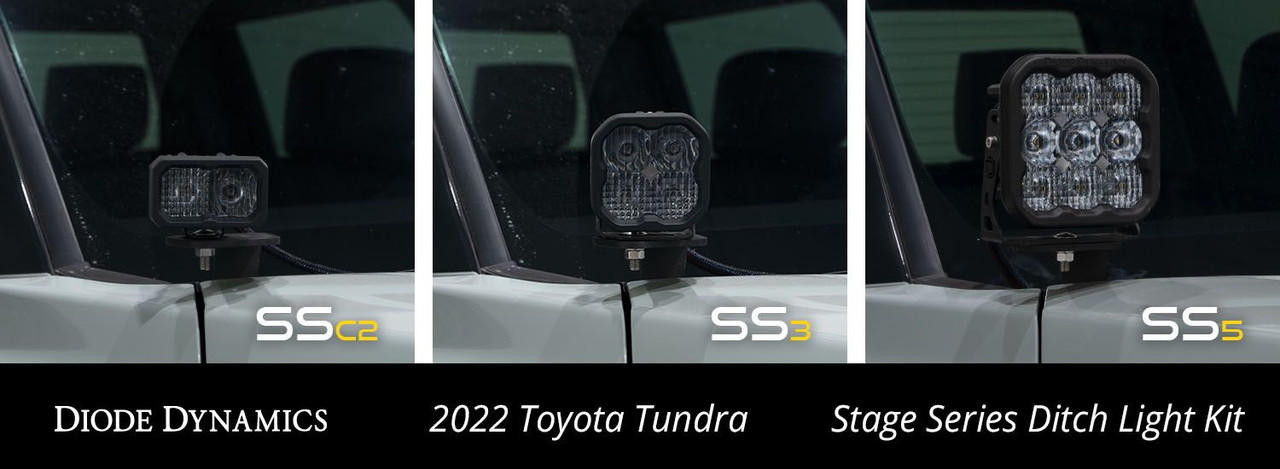 2022-2024 Toyota Tundra | Diode Dynamics Backlit Ditch Light Bar Kit