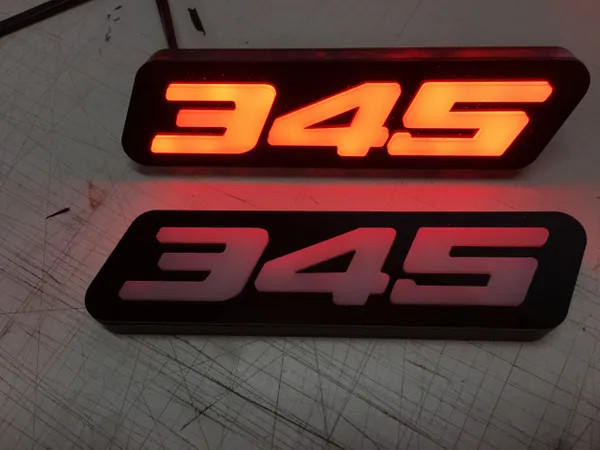 345 X-Lume Illuminated LED Grille Badge