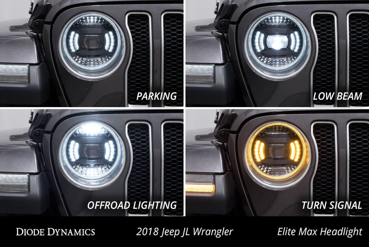 2018-2026 Jeep Wrangler | Diode Dynamics Elite LED Headlights