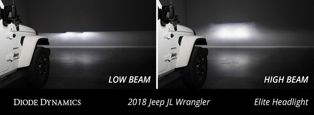 2018-2026 Jeep Wrangler | Diode Dynamics Elite LED Headlights