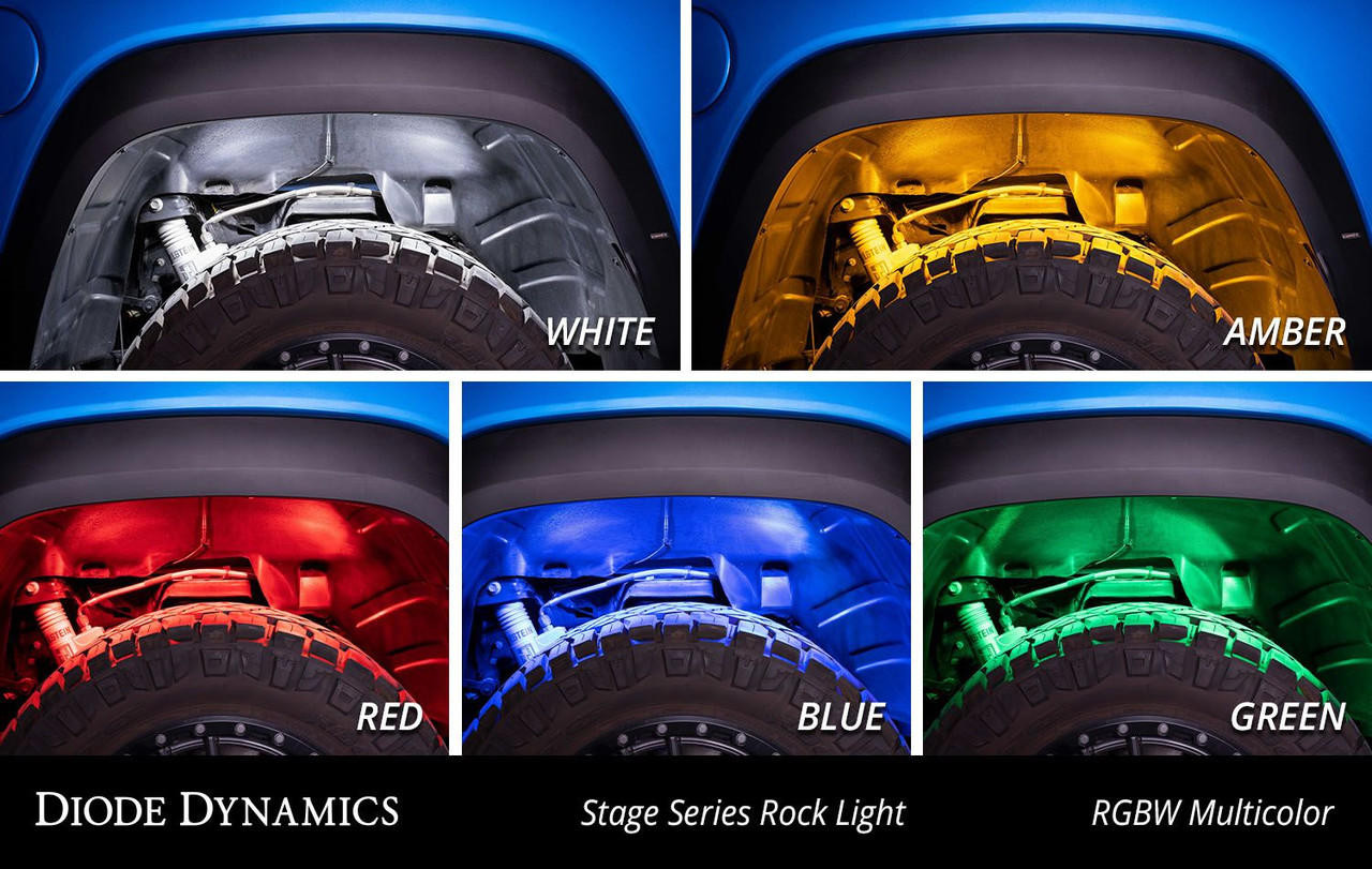 Diode Dynamics Stage Series RBGW LED Rock Lights
