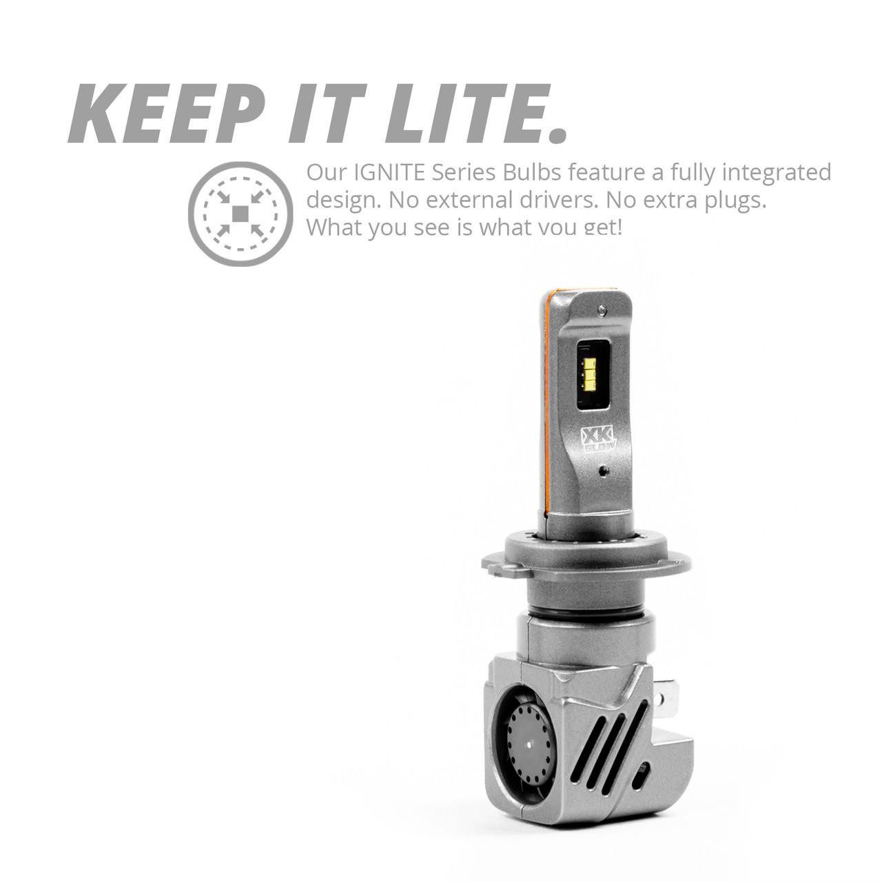 H11 / H16 XKGlow Ignite Series Compact LED Bulbs