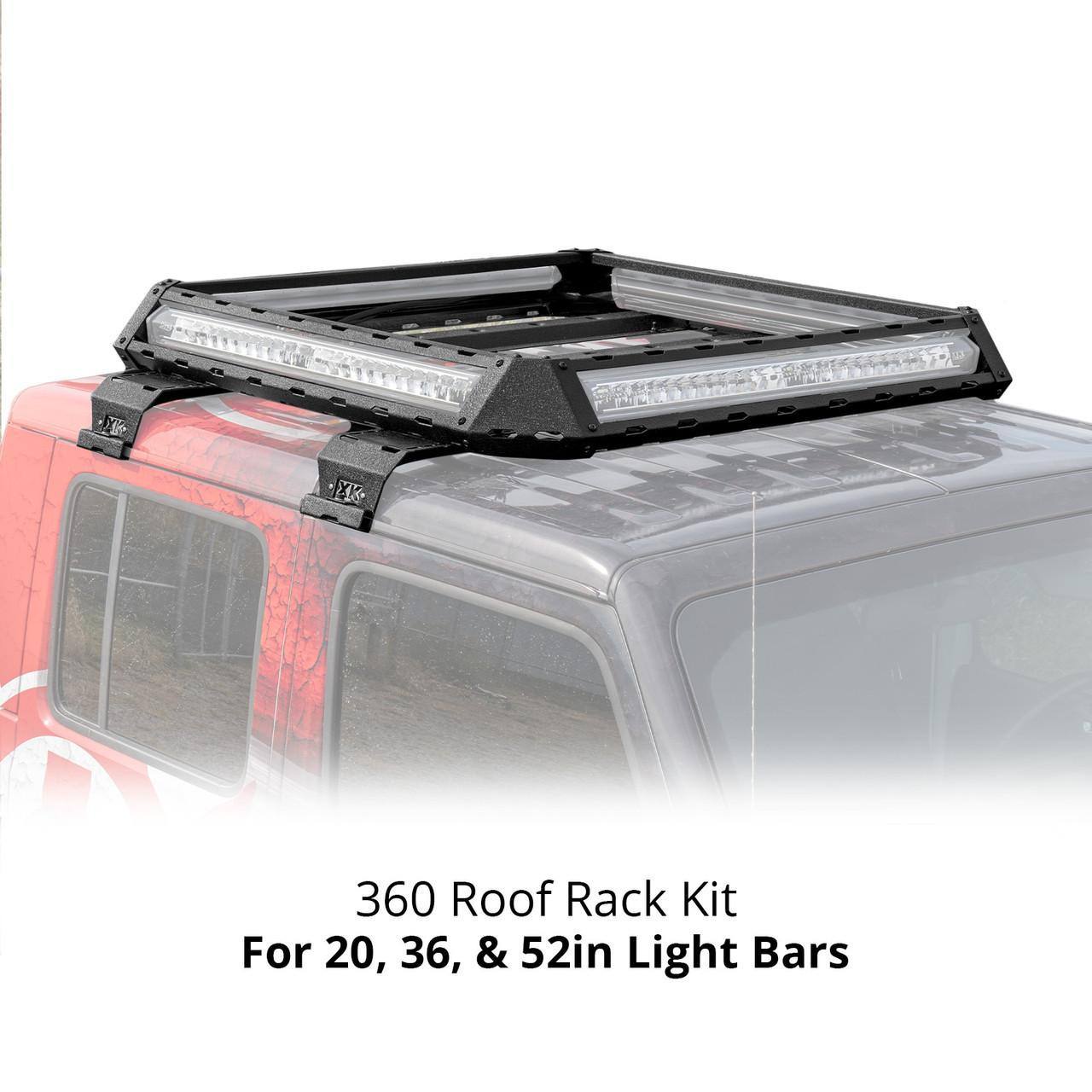 XKGlow 360 Degree LED Light Bar Roof Rack