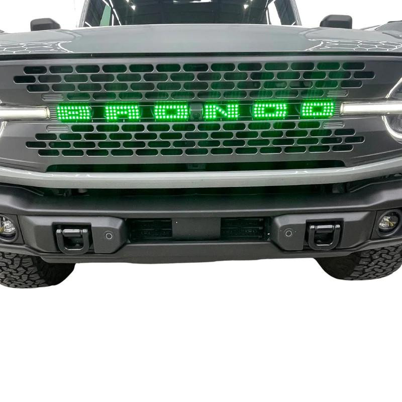Ford Bronco RGB Halo Kits Illuminated LED Grille Badge