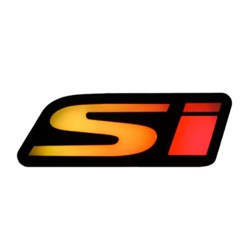 その他 shi Honda Civic SI Lit Logos Illuminated LED Grille Badge